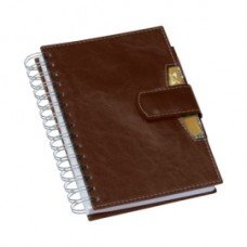 Agenda Wire-o Elite Marrom com Caneta