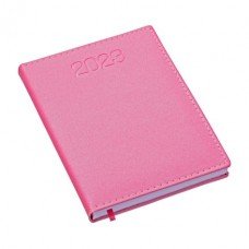 Agenda Diária Capa metalizada Rosa